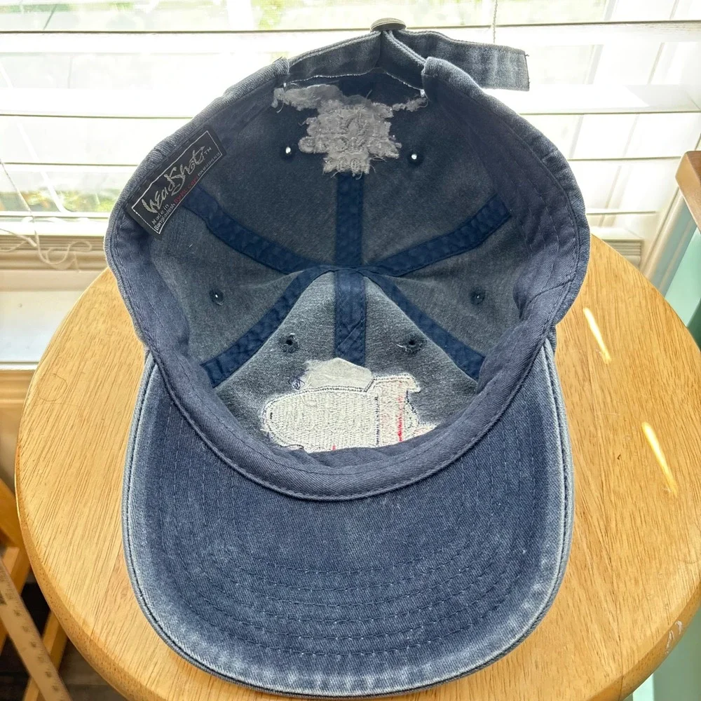 Justin‎ Boots Hat Mens OSFM Navy Blue 2001 George Strait Music Festival Cap